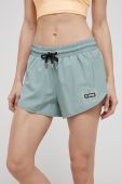 Шорти P.E Nation жіночі колір зелений однотонні середня посадка