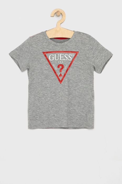 Дитяча футболка Guess колір сірий меланж (1534942)