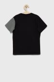 Дитяча бавовняна футболка Champion 305783 колір чорний візерунок Дитяча бавовняна футболка Champion 305783 колір чорний візерунок