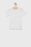 Дитяча бавовняна футболка Hype колір білий гладкий Дитяча бавовняна футболка Hype колір білий гладкий