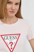 Бавовняна футболка Guess колір рожевий (2835595)