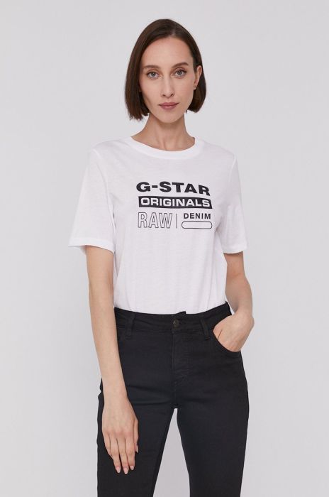 Футболка G-Star Raw жіноча колір білий (1457191) Футболка G-Star Raw жіноча колір білий (1457191)