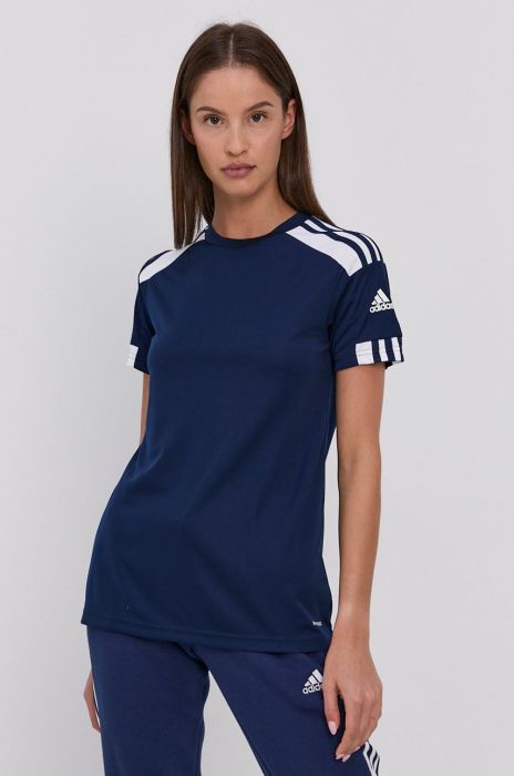 Футболка adidas Performance GN5754 жіноча колір синій Футболка adidas Performance GN5754 жіноча колір синій