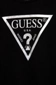 Дитяча бавовняна футболка Guess колір чорний (1523038)