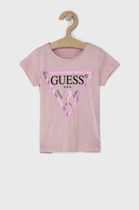 Дитяча бавовняна футболка Guess колір рожевий (1536264) Дитяча бавовняна футболка Guess колір рожевий (1536264)