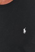 Бавовняна футболка Polo Ralph Lauren колір чорний гладкий Бавовняна футболка Polo Ralph Lauren колір чорний гладкий