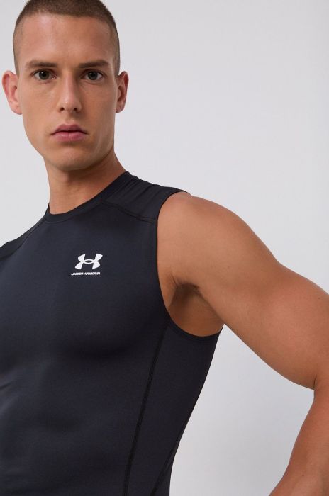 Футболка Under Armour 1361522 чоловіча колір чорний Футболка Under Armour 1361522 чоловіча колір чорний