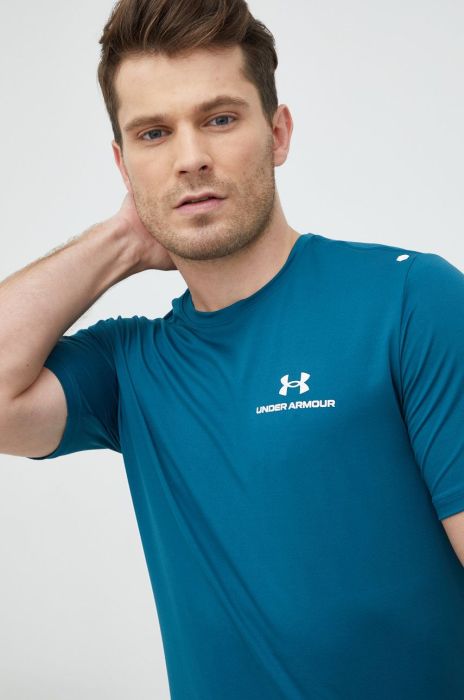 Тренувальна футболка Under Armour Rush Energy колір зелений однотонна 1366138-001