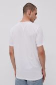 Бавовняна футболка Lee колір білий з принтом (1536437)