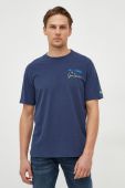 Бавовняна футболка MC2 Saint Barth колір синій з принтом (3608946) Бавовняна футболка MC2 Saint Barth колір синій з принтом (3608946)