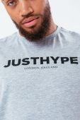 Бавовняна футболка Hype колір сірий з принтом Бавовняна футболка Hype колір сірий з принтом