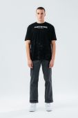 Бавовняна футболка Hype колір чорний з принтом (1891833) Бавовняна футболка Hype колір чорний з принтом (1891833)