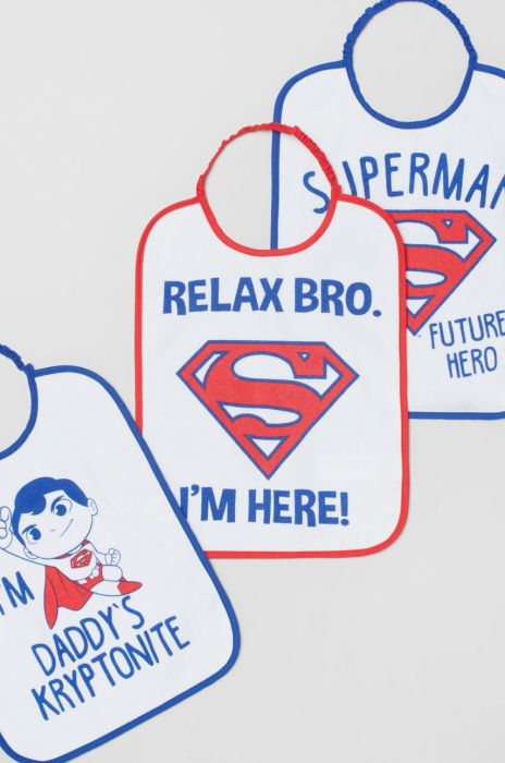 Дитячий слюнявчик OVS 3-pack колір білий (3165965) Дитячий слюнявчик OVS 3-pack колір білий (3165965)