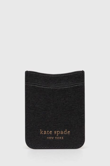 Шкіряний чохол для карти Kate Spade колір чорний