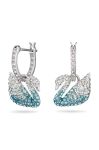 Сережки Swarovski Iconic Swan колір срібний (2827701)