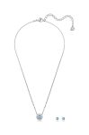 Кольє і сережки Swarovski Sparkling колір срібний