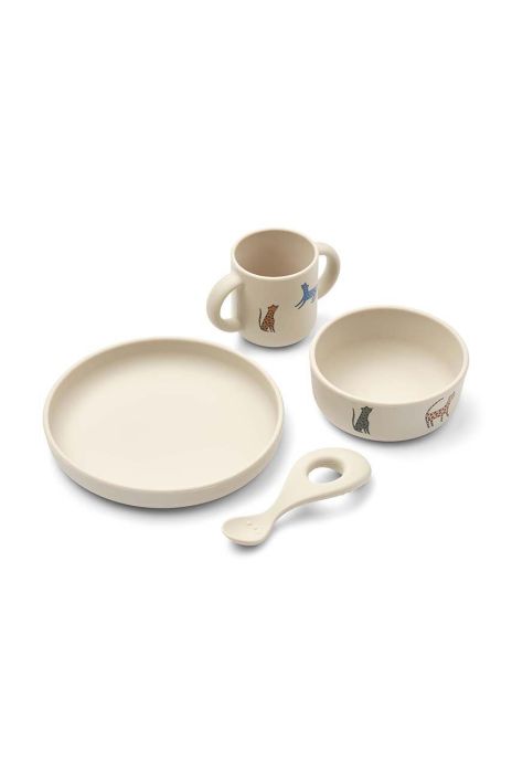 Обідній набір для дітей Liewood Vivi колір бежевий (3280697) Обідній набір для дітей Liewood Vivi колір бежевий (3280697)