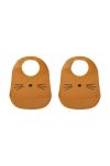 Дитячий слюнявчик Liewood Tilda 2-pack колір коричневий (3680251)