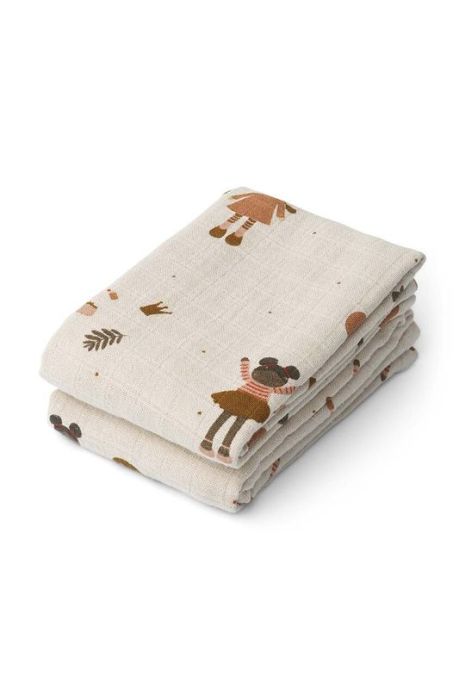 Дитяча пелюшка Liewood Lewis 2-pack колір бежевий (3278166) Дитяча пелюшка Liewood Lewis 2-pack колір бежевий (3278166)