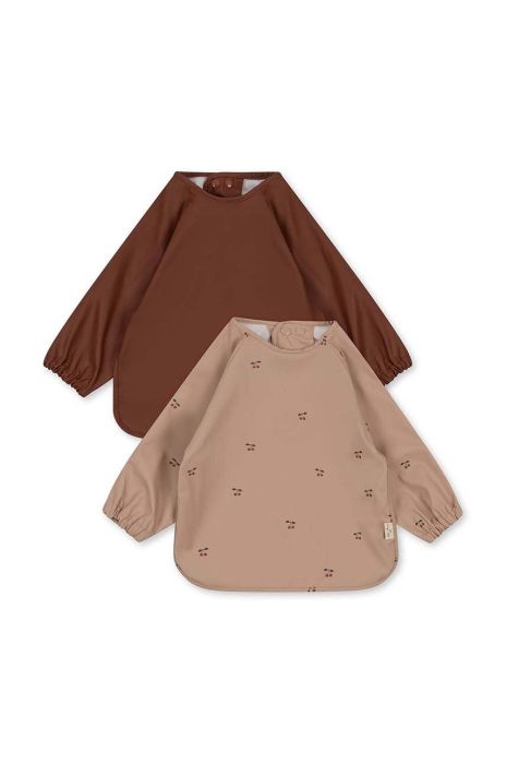 Дитячий слюнявчик Konges Sl?jd 2-pack колір бежевий (2835706) Дитячий слюнявчик Konges Sl?jd 2-pack колір бежевий (2835706)