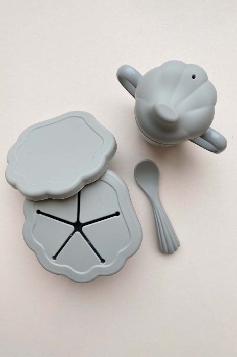 Обідній набір для дітей Konges Sl?jd колір блакитний (2835690) Обідній набір для дітей Konges Sl?jd колір блакитний (2835690)