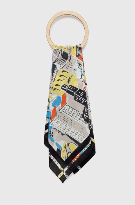 Бавовняна хустка на шию Moschino візерунок колір барвистий (2925136) Бавовняна хустка на шию Moschino візерунок колір барвистий (2925136)