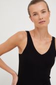 Топ з домішкою вовни Dkny жіноча колір чорний Топ з домішкою вовни Dkny жіноча колір чорний