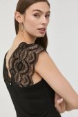 Блузка Morgan жіноча колір чорний однотонна (2551505)