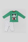 Дитяча бавовняна піжама zippy колір зелений візерунок