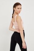 Спортивний бюстгальтер Dkny колір рожевий однотонний Спортивний бюстгальтер Dkny колір рожевий однотонний