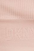 Спортивний бюстгальтер Dkny колір рожевий однотонний Спортивний бюстгальтер Dkny колір рожевий однотонний