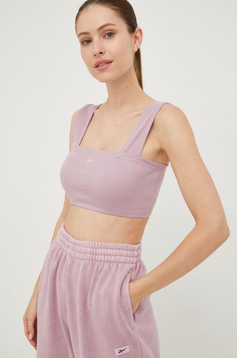 Топ Reebok Classic колір фіолетовий Топ Reebok Classic колір фіолетовий