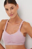 Спортивний бюстгальтер для годування Reebok колір рожевий однотонний Спортивний бюстгальтер для годування Reebok колір рожевий однотонний
