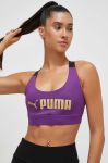 Спортивний бюстгальтер Puma Fit колір фіолетовий Спортивний бюстгальтер Puma Fit колір фіолетовий