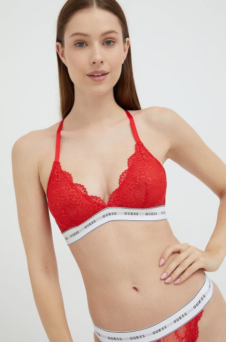Бюстгальтер Guess колір червоний мереживо візерунок (2633462) Бюстгальтер Guess колір червоний мереживо візерунок (2633462)