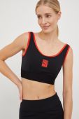 Спортивний бюстгальтер Puma X Vogue колір чорний однотонний Спортивний бюстгальтер Puma X Vogue колір чорний однотонний