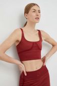 Спортивний бюстгальтер Puma x VOGUE колір бордовий однотонний 536689-22 Спортивний бюстгальтер Puma x VOGUE колір бордовий однотонний 536689-22