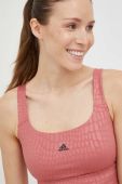 Спортивний бюстгальтер adidas Performance Powerimpact колір рожевий візерунок