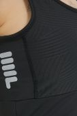 Спортивний бюстгальтер Fila Rafaela колір чорний однотонний