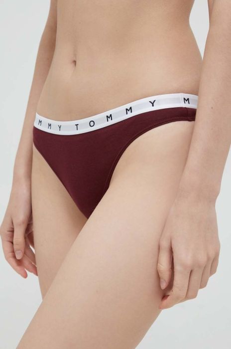 Стринги Tommy Hilfiger (3-pack) колір помаранчевий Стринги Tommy Hilfiger (3-pack) колір помаранчевий