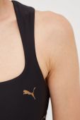 Спортивний бюстгальтер Puma Deco Glam колір чорний Спортивний бюстгальтер Puma Deco Glam колір чорний