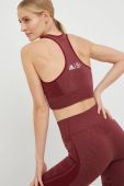 Спортивний бюстгальтер The North Face колір бордовий візерунок