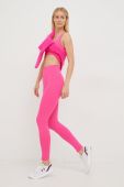 Спортивний бюстгальтер P.E Nation Amplify колір рожевий однотонний Спортивний бюстгальтер P.E Nation Amplify колір рожевий однотонний