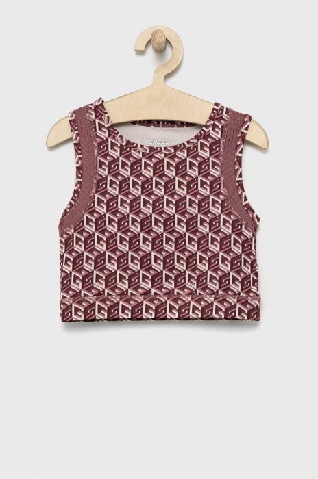 Дитячий топ Guess колір фіолетовий (2625140)