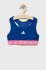 Дитячий спортивний бюстгальтер adidas Performance колір синій