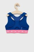 Дитячий спортивний бюстгальтер adidas Performance колір синій Дитячий спортивний бюстгальтер adidas Performance колір синій