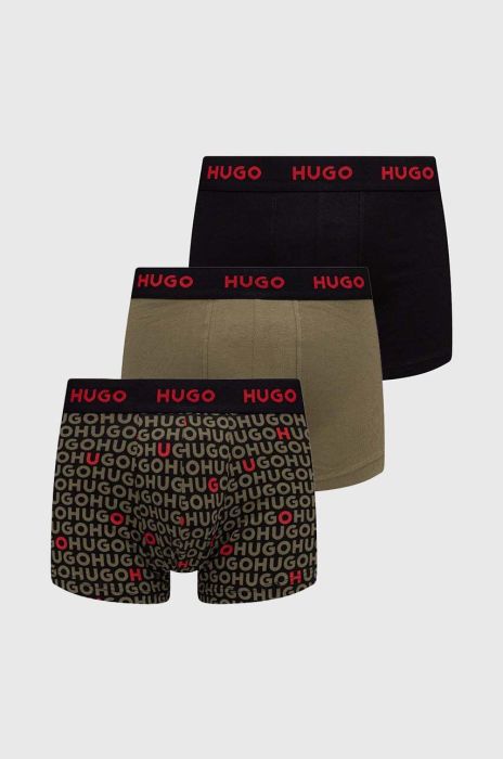Боксери HUGO 3-pack чоловічі колір червоний (3287834) Боксери HUGO 3-pack чоловічі колір червоний (3287834)