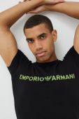 Піжама Emporio Armani Underwear чоловіча колір чорний однотонна Піжама Emporio Armani Underwear чоловіча колір чорний однотонна