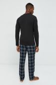Піжама Emporio Armani Underwear чоловіча колір чорний візерунок (2819539) Піжама Emporio Armani Underwear чоловіча колір чорний візерунок (2819539)