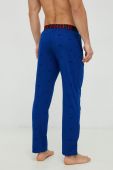 піжамні бавовняні штани Tommy Hilfiger візерунок колір блакитний піжамні бавовняні штани Tommy Hilfiger візерунок колір блакитний